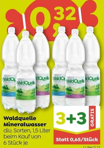 ADEG Waldquelle Mineralwasser div. Sorten, 1,5 Liter Angebot