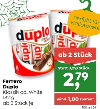 ADEG Ferrero Duplo Klassik od. White 182 g Angebot