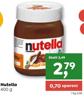 ADEG Nutella 400 g Angebot