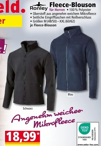 Norma Ronley Fleece-Blouson für Herren Angebot