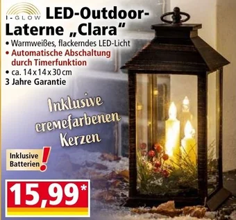 Norma LED-Outdoor- Laterne ,,Clara" Angebot