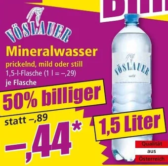 Norma Mineralwasser Angebot