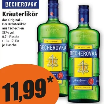 Norma BECHEROVKA Kräuterlikör Angebot