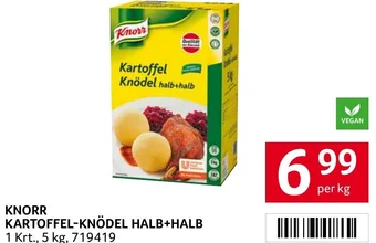 Transgourmet Knorr Kartoffel Knödel halb+halb per kg Angebot