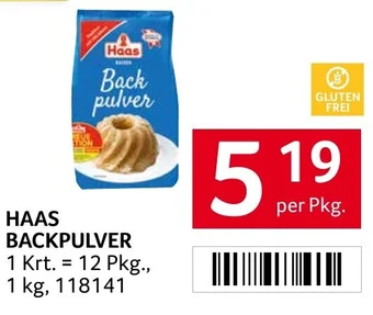 Transgourmet HAAS BACKPULVER per Pkg. Angebot