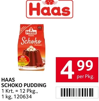 Transgourmet HAAS SCHOKO PUDDING per Pkg. Angebot