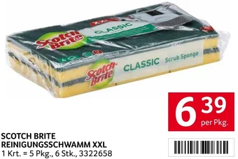 Transgourmet SCOTCH BRITE REINIGUNGSSCHWAMM XXL per Pkg. Angebot