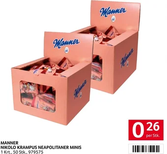 Transgourmet MANNER NIKOLO KRAMPUS NEAPOLITANER MINIS per Stk. Angebot
