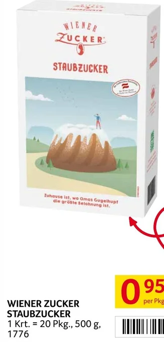 Transgourmet WIENER ZUCKER STAUBZUCKER per Pkg. Angebot