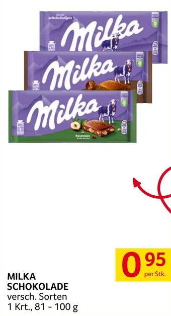 Transgourmet MILKA SCHOKOLADE Angebot