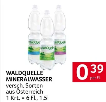 Transgourmet WALDQUELLE MINERALWASSER per Fl. Angebot