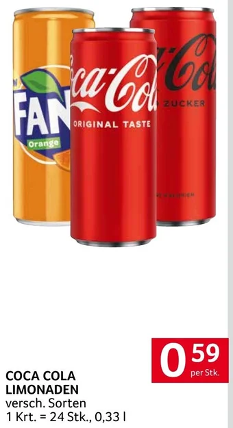 Transgourmet COCA COLA LIMONADEN per Stk. Angebot