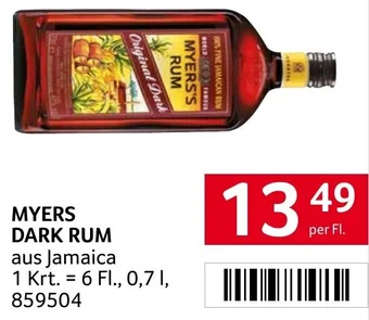 Transgourmet MYERS DARK RUM per Fl. Angebot