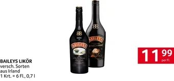 Transgourmet BAILEYS LIKÖR per Fl. Angebot
