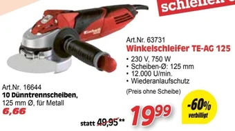 Zgonc Winkelschleifer TE-AG 125 Angebot