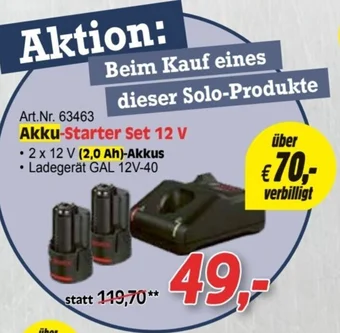 Zgonc Akku-Starter Set 12 V Angebot