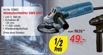 Zgonc Winkelschleifer GWS 880 Angebot