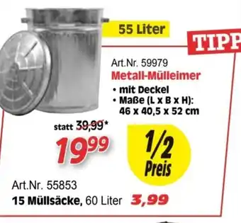 Zgonc Metall-Mülleimer Angebot