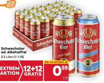 Billa Schwechater od. Alkoholfrei 0,5 Liter Angebot