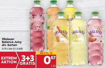 Billa Vöslauer Balance Juicy div. Sorten 0,75 Liter Angebot