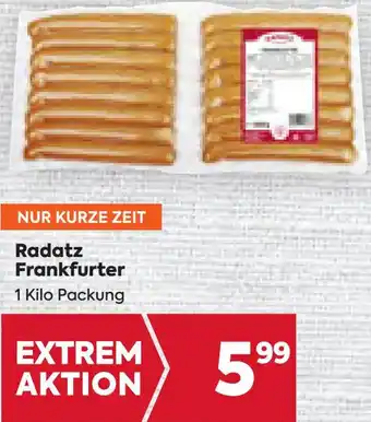 Billa Radatz Frankfurter 1 Kilo Packung Angebot