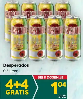 Billa Desperados 0,5 Liter Angebot