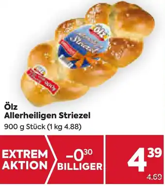 Billa Ölz Allerheiligen Striezel 900 g Stück Angebot