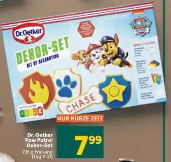 Billa Dr. Oetker Paw Patrol Dekor-Set 726 g Packung Angebot