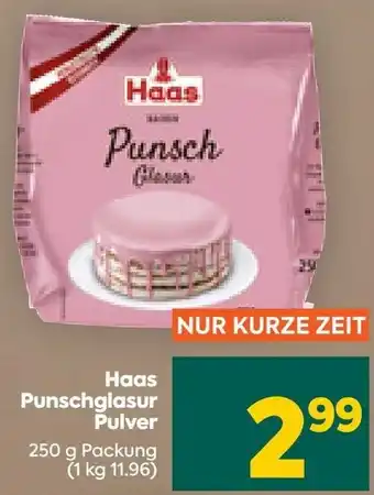 Billa Haas Punschglasur Pulver 250 g Packung Angebot