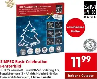 Interspar SIMPEX Basic Celebration Fensterbild Indoor + Outdoor Angebot