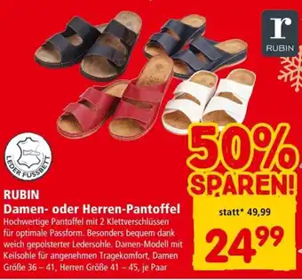 Interspar RUBIN Damen- oder Herren-Pantoffel Angebot