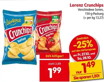 Interspar Lorenz Crunchips 150 g Angebot