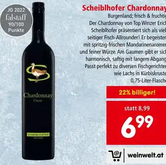 Interspar Scheiblhofer Chardonnay 0,75-Liter-Flasche Angebot