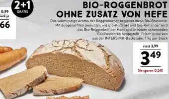 Interspar BIO-ROGGENBROT OHNE ZUSATZ VON HEFE Angebot