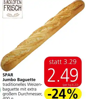 Eurospar SPAR Jumbo Baguette 400 g Angebot