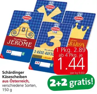 Eurospar Schärdinger Käsescheiben aus Österreich 150 g Angebot