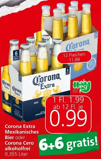 Eurospar Corona Cero alkoholfrei 0,355 Liter Angebot