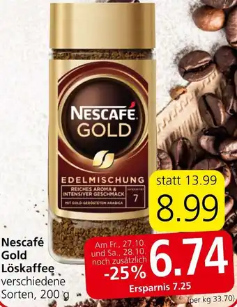Eurospar Nescafé Gold Löskaffee 200 g Angebot