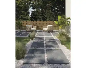Hornbach Flairstone feinsteinzeug terrassenplatte valley antracite rektifizierte kante 120 x 60 x 2 cm Angebot