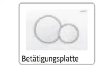 Hagebau Betätigungsplatte sigma 01 Angebot