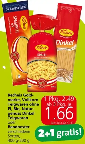 Eurospar Goldmarke teigwaren Angebot