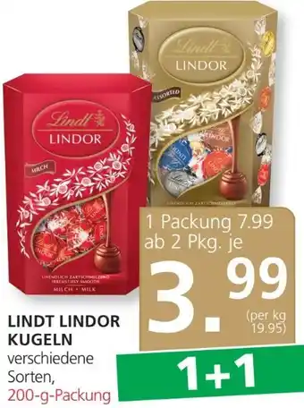 SPAR Gourmet Lindor kugel Angebot