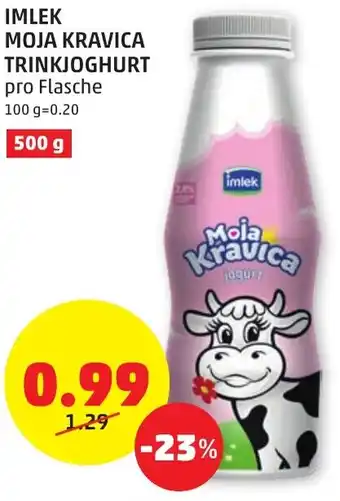 PENNY IMLEK MOJA KRAVICA TRINKJOGHURT pro Flasche Angebot