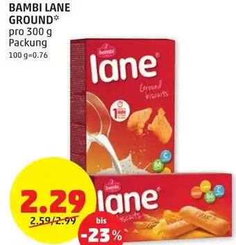 PENNY BAMBI LANE GROUND pro 300 g Packung Angebot