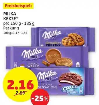 PENNY MILKA KEKSE pro 150 g- 185 g Packung Angebot