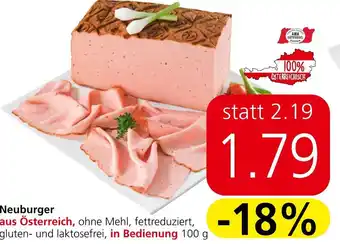 Spar Neuburger 100 g Angebot