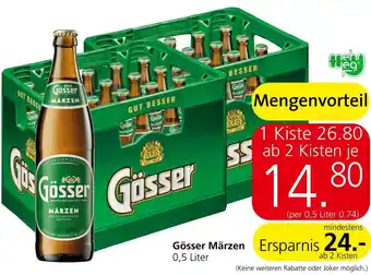 Spar Gösser Märzen Ersparnis 0,5 Liter Angebot
