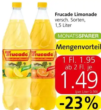 Spar Frucade Limonade versch. Sorten, 1,5 Liter Angebot