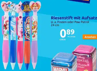 Action Riesenstift mit Aufsatz U. a. Frozen oder Paw Patrol 24 cm Angebot