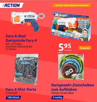 Action Zuru X-Shot Dartpistole Fury 4 Angebot